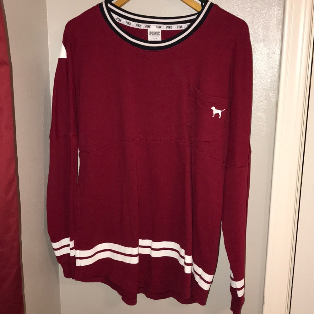 Pink Long Sleeves Top